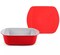 1.1 qt Non-Stick Baking Dish Baker Glass Ceramic Lidded Storage Container 7.7"